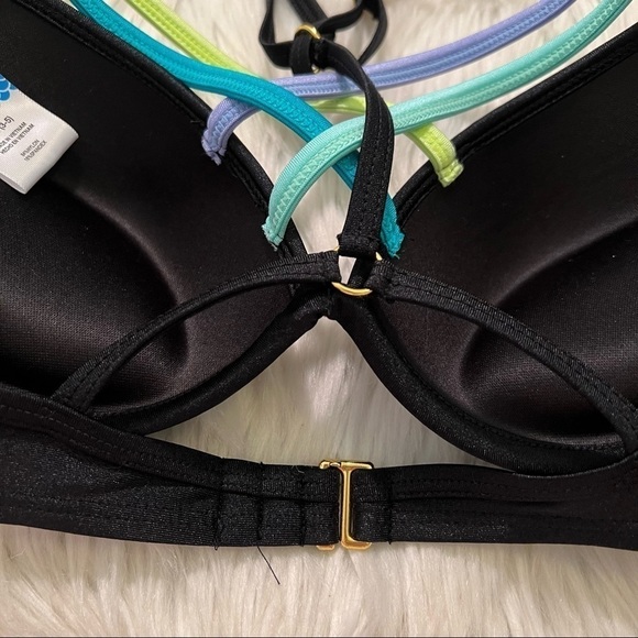 Collections by Catalina Push Up Bikini Top Black Strappy - Picture 8 of 10